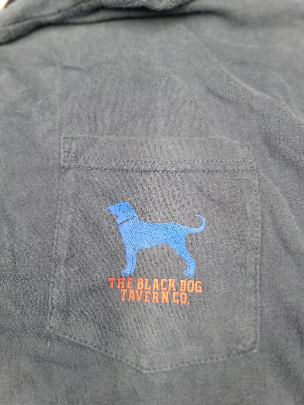 Mens Black Dog Tavern Company Light Weight Hoodie Blue Size XXL - Picture 3 of 10